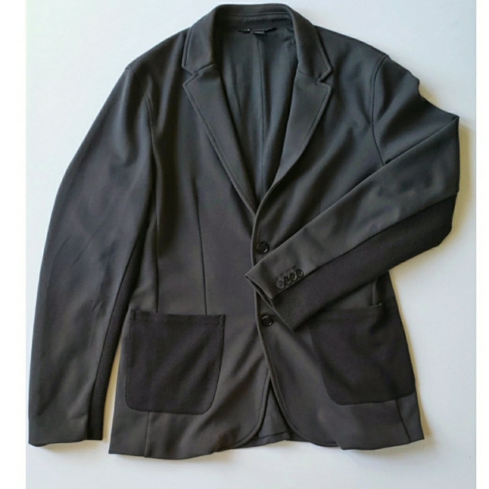 Armani Exchange Cotton mixed media blazer L